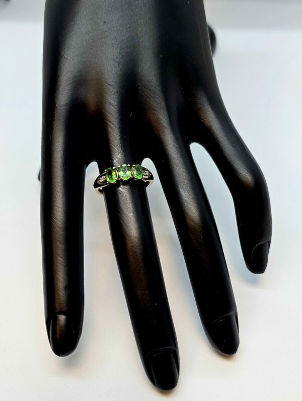 Peridot Trilogy Gold Ring - Image 2