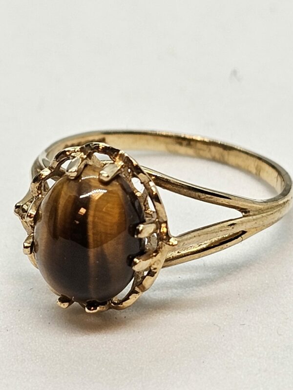 Gold Tigers Eye Ring