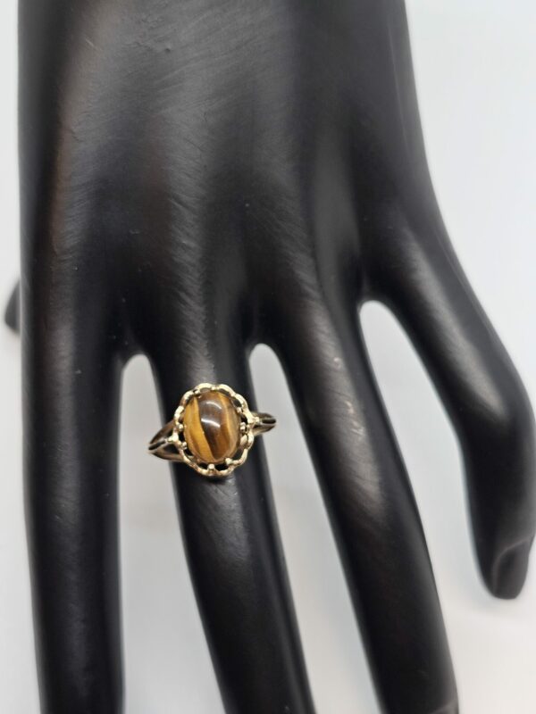 Gold Tigers Eye Ring - Image 3