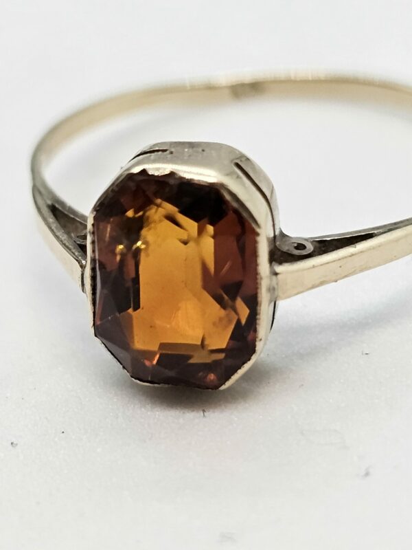 Amber Gold Ring