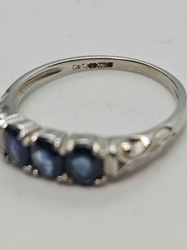 Sapphire White Gold Ring - Image 3