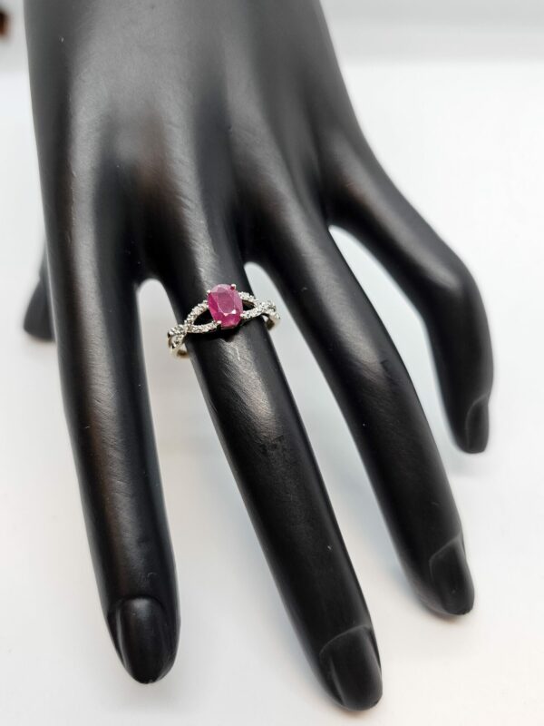 Gold Ruby and Diamond Ring - Image 2