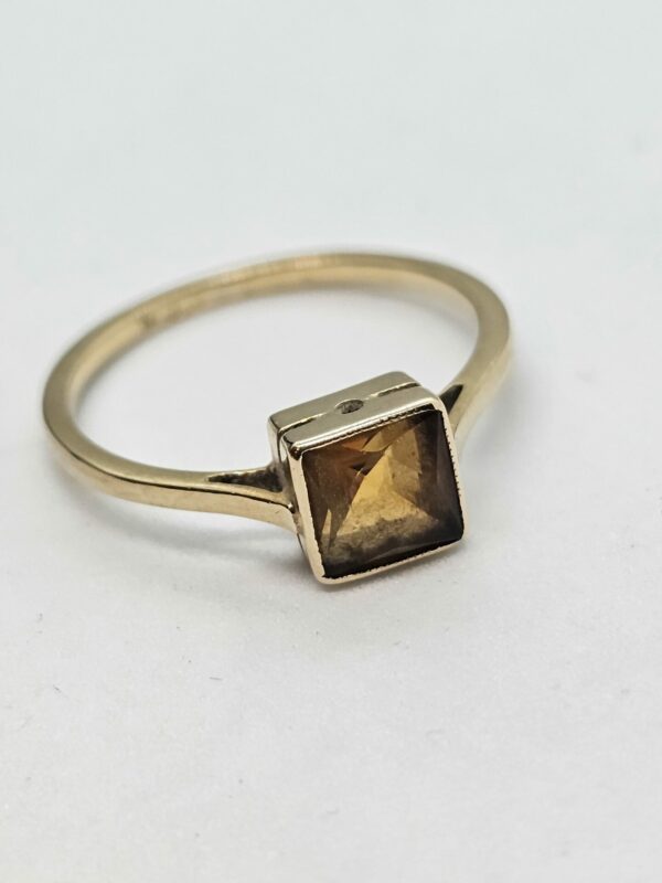 Victorian Citrine Gold Ring