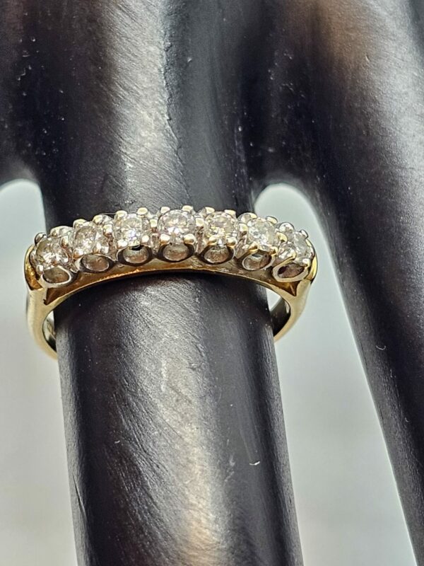 Diamond Half Eternity 7 stone ring - Image 2