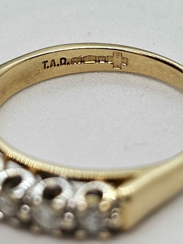 Diamond Half Eternity 7 stone ring - Image 3