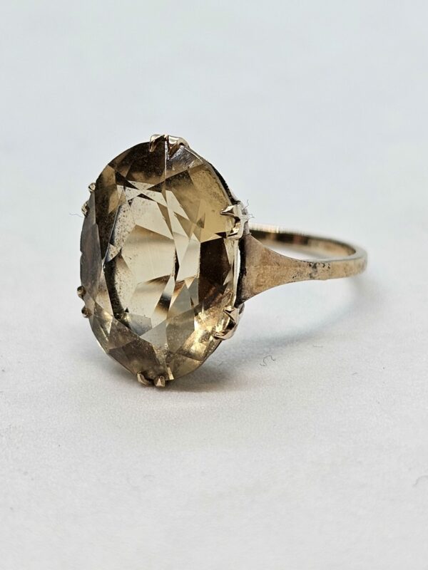 Citrine Gold Dress Ring - Image 5