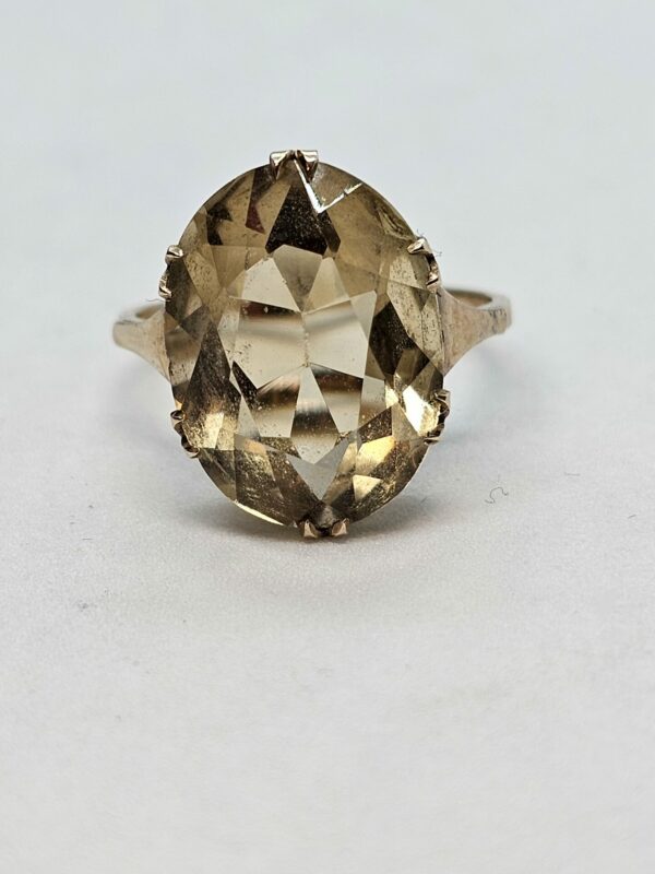 Citrine Gold Dress Ring - Image 4