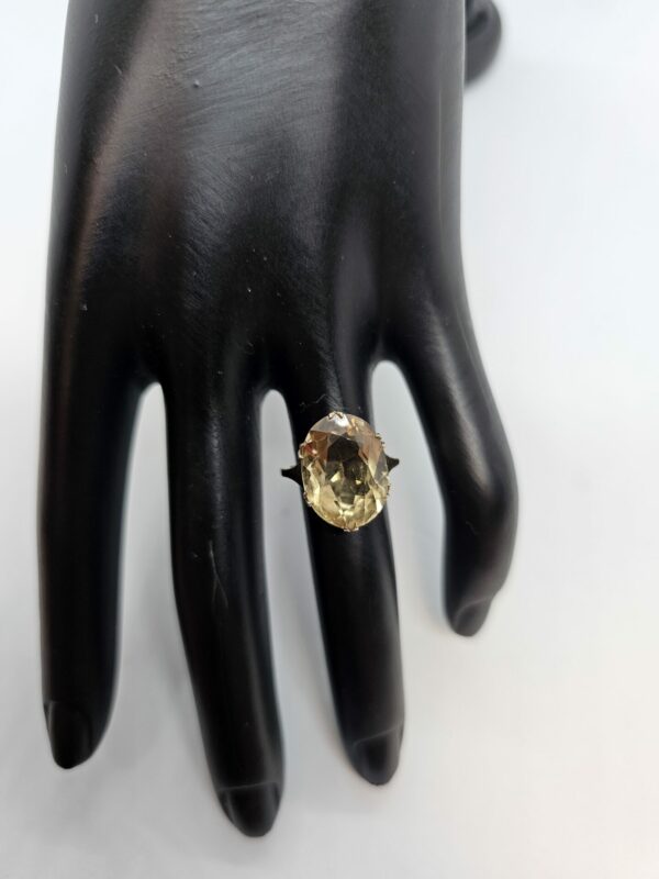 Citrine Gold Dress Ring - Image 3