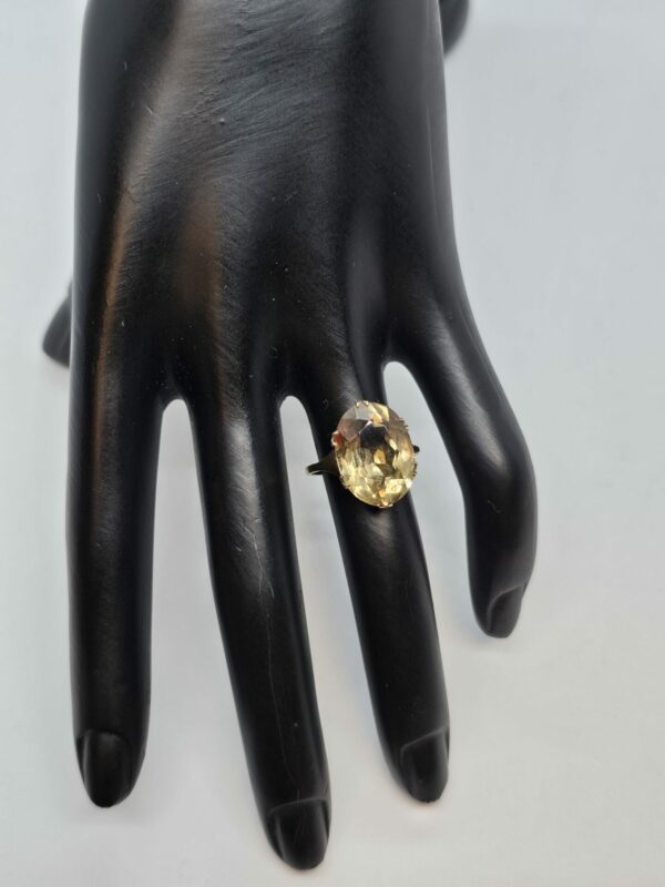 Citrine Gold Dress Ring - Image 2