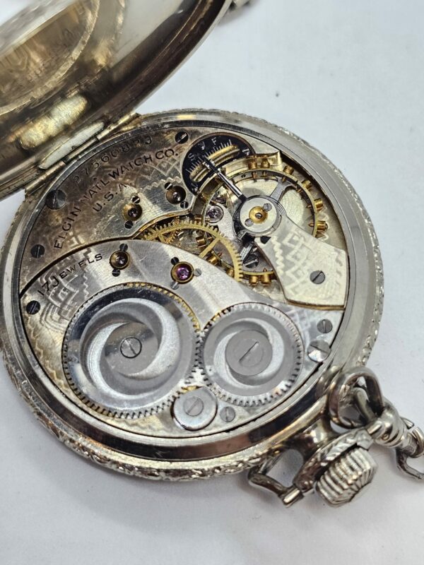 Elgin 14k goldfilled Pocket watch - Image 4