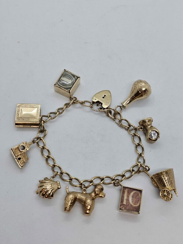 9ct Gold Charm Bracelet