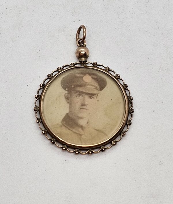 Antique Officers Photo Pendant - Image 2