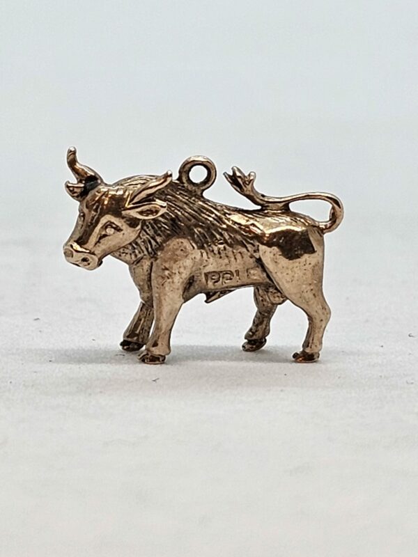 Bull Gold Pendant