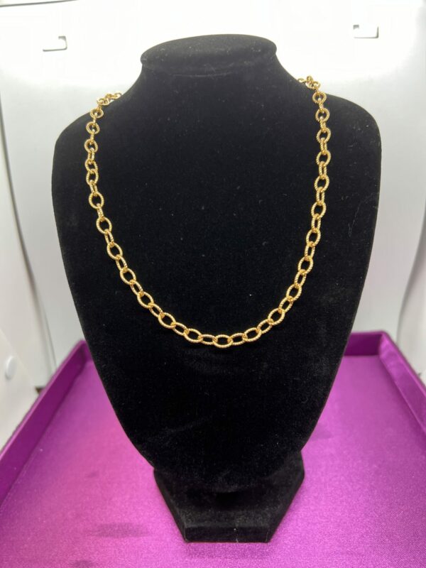 18ct gold unisex chain 25.6g unusual link