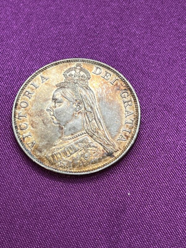 1888 queen Victoria double florin rare