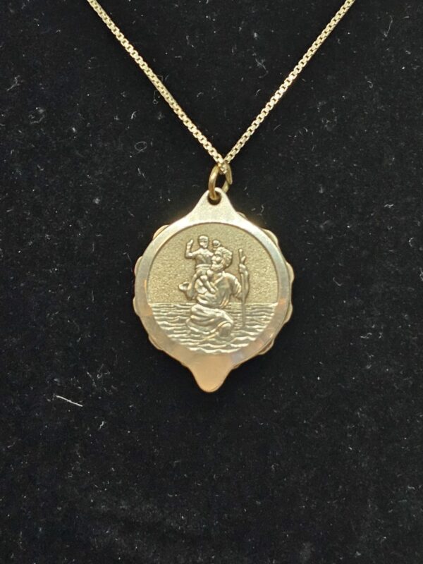 SOS Talisman St Christopher pendant and chain - Image 5