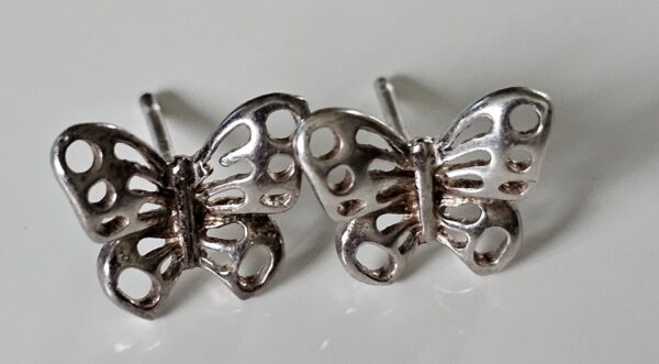 Silver Butterfly Earrings