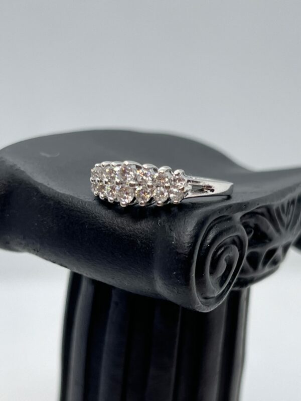 14ct white gold and diamond dress ring - Image 2