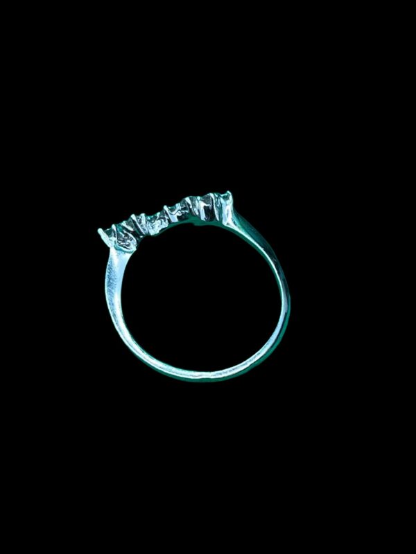 18ct white gold and white topaz ring - Image 3