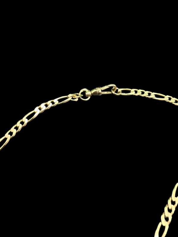 16 inch figaro link watch style chain with T-bar - Image 3