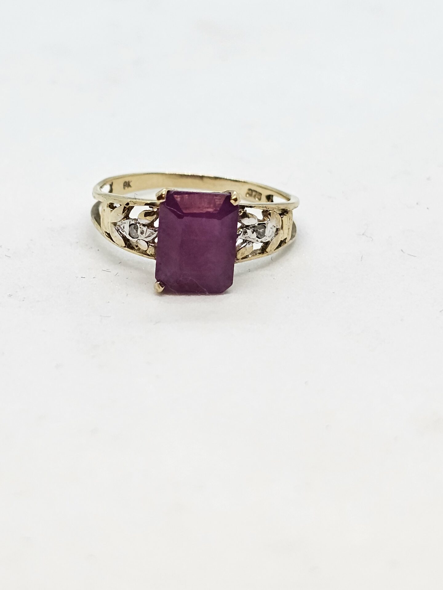Vintage Ruby and Diamond Ring - RUSTIC RETRO