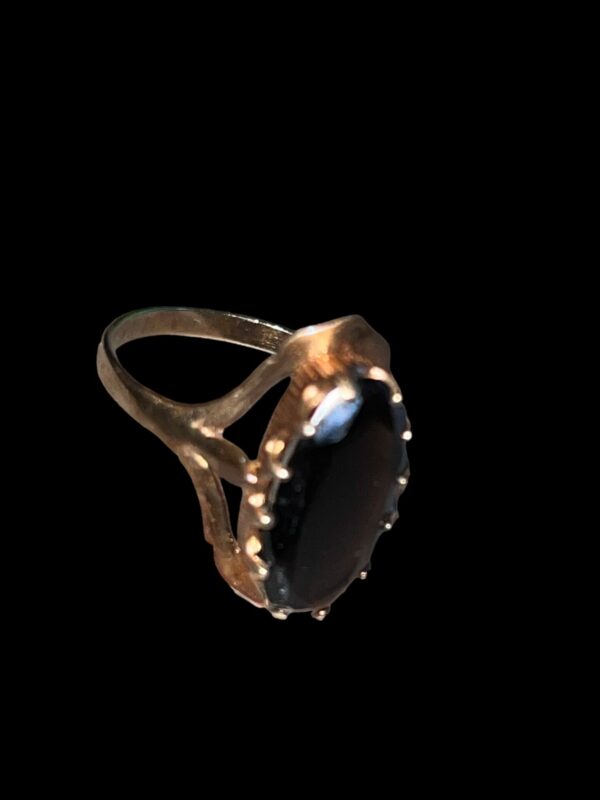 9ct gold Smokey quartz dress ring