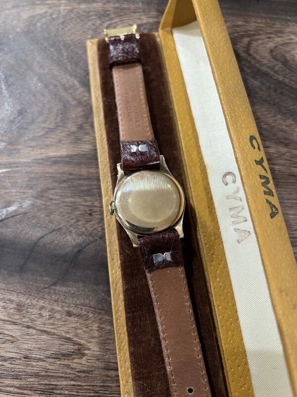 Cyma gents 9ct gold watch - Image 3