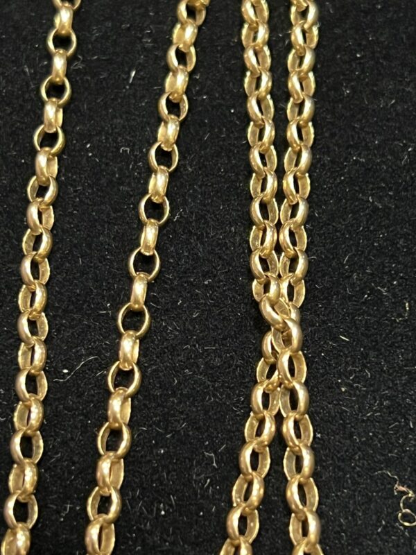 26 inch vintage 9ct gold belcher chain - Image 2