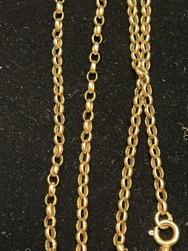 26 inch vintage 9ct gold belcher chain - Image 3