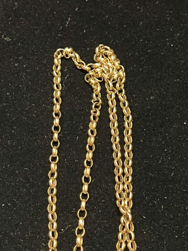 26 inch vintage 9ct gold belcher chain - Image 4