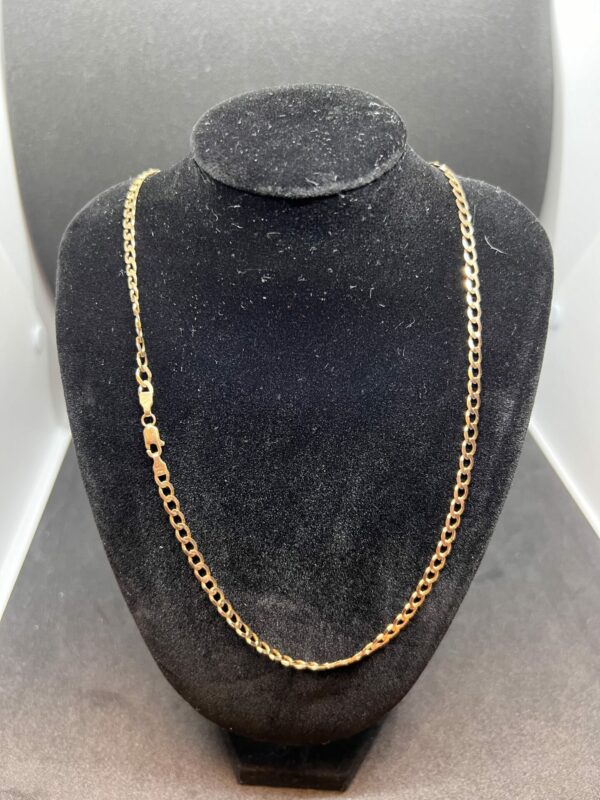 9ct gold curb chain ladies gents child