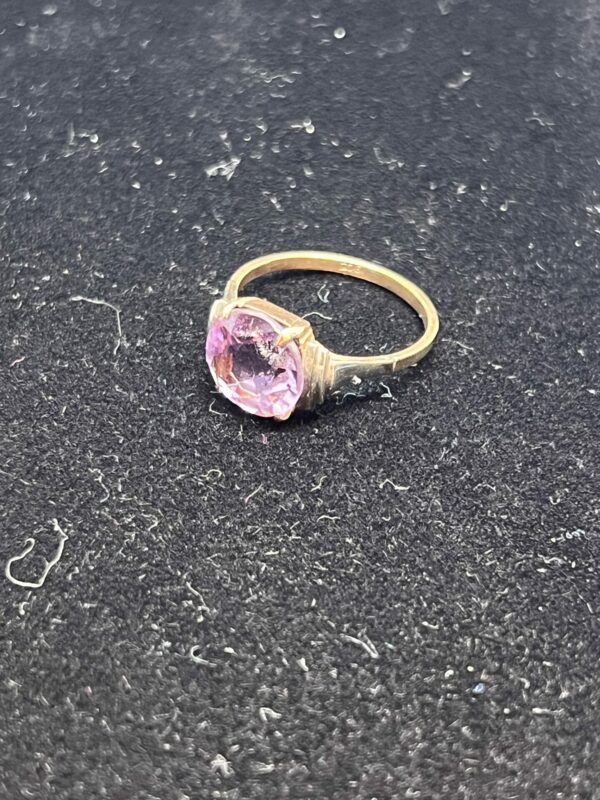 9ct gold and amethyst dress ring - Image 2