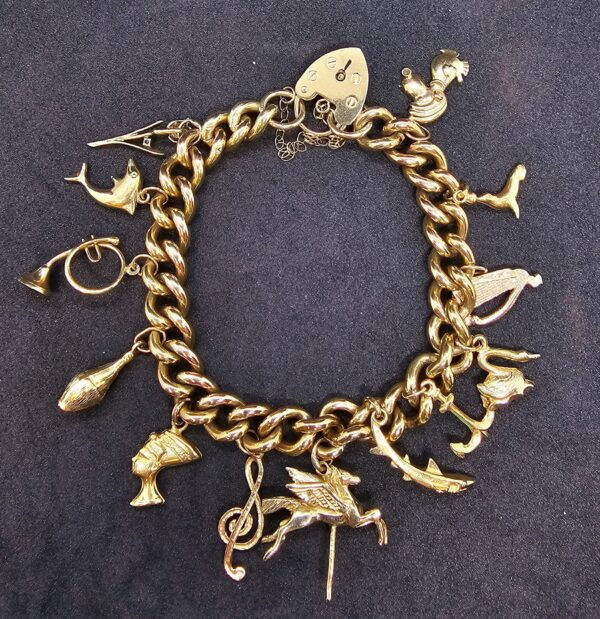 9ct Gold Charm Bracelet