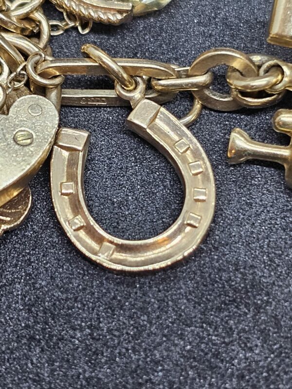 9ct Charm Bracelet Gold - Image 3