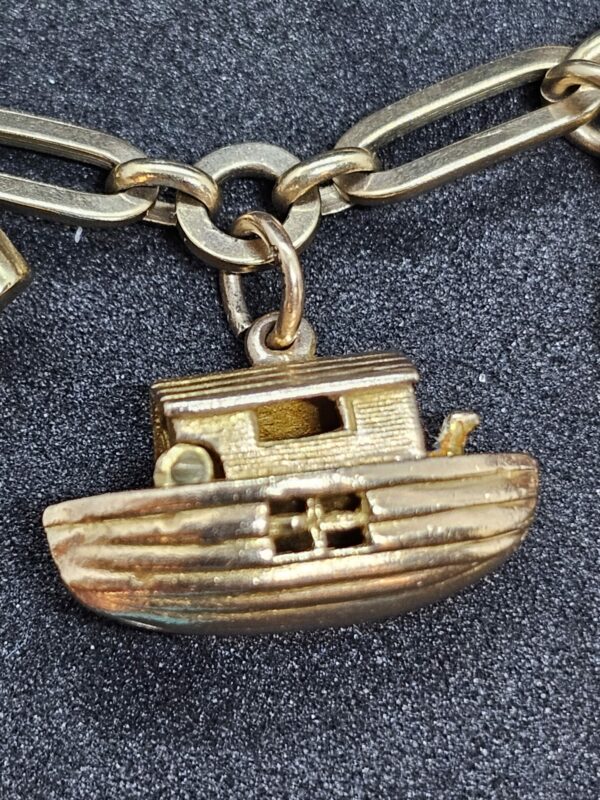 9ct Charm Bracelet Gold - Image 11