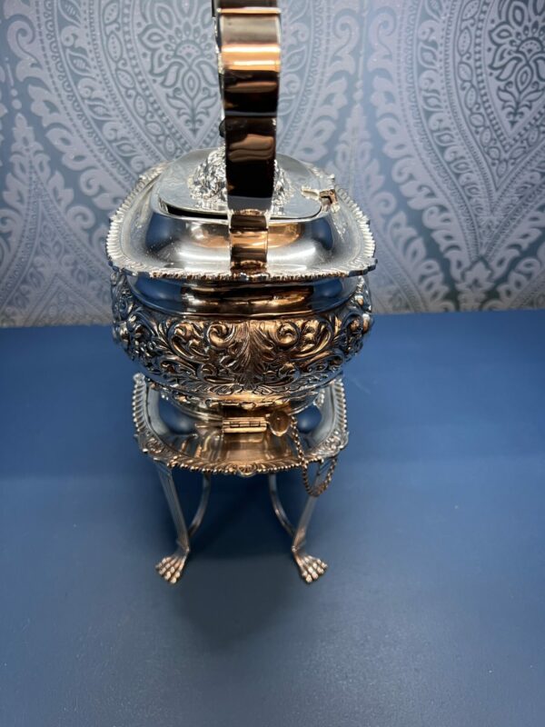 W g keight solid silver spirit kettle - Image 3