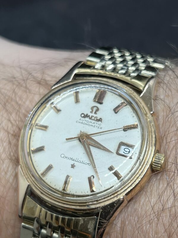 1960s 18ct gold omega constellation watch - Image 3