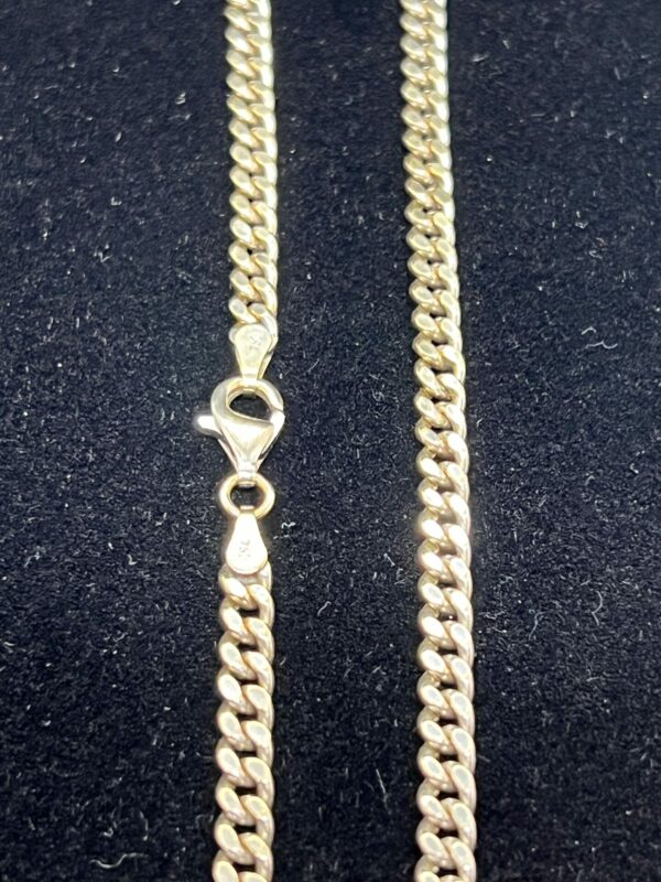 18ct gold curb chain - Image 3