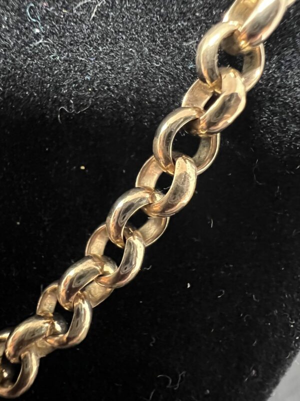 9ct gold belcher chain - Image 2