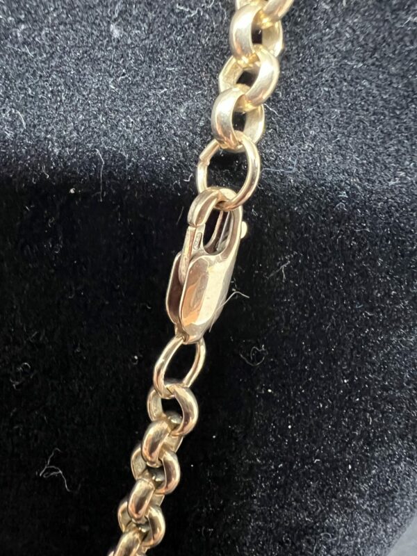 9ct gold belcher chain - Image 3