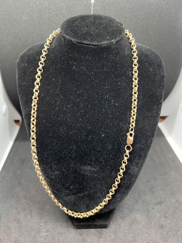 9ct gold belcher chain - Image 5