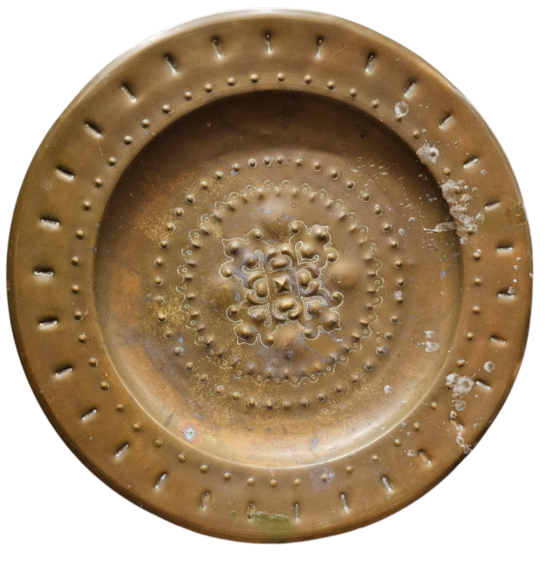 Brass 19th Century Alms Dish