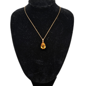 9ct Yellow Gold Citrine Pendant