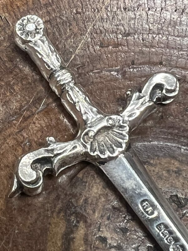 Robert Allison silver letter opener sword - Image 3