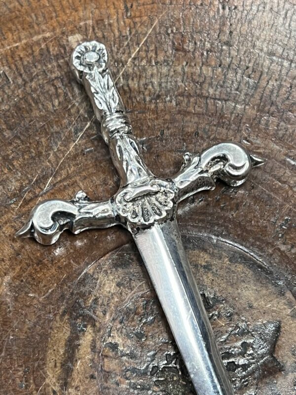 Robert Allison silver letter opener sword - Image 4