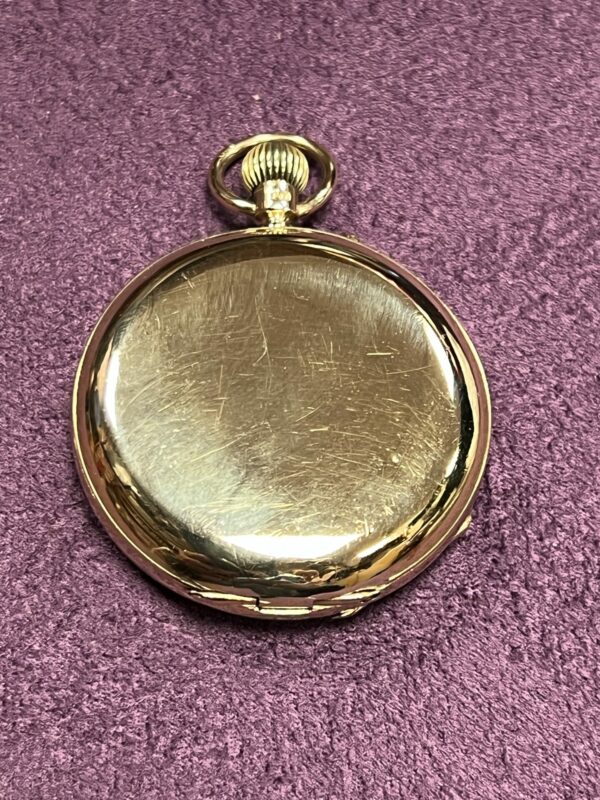 Edwin flinn London 18ct gold pocket watch keyless - Image 2