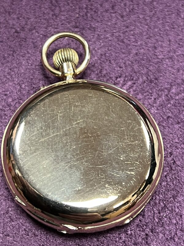 Edwin flinn London 18ct gold pocket watch keyless - Image 3