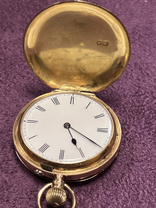 Edwin flinn London 18ct gold pocket watch keyless