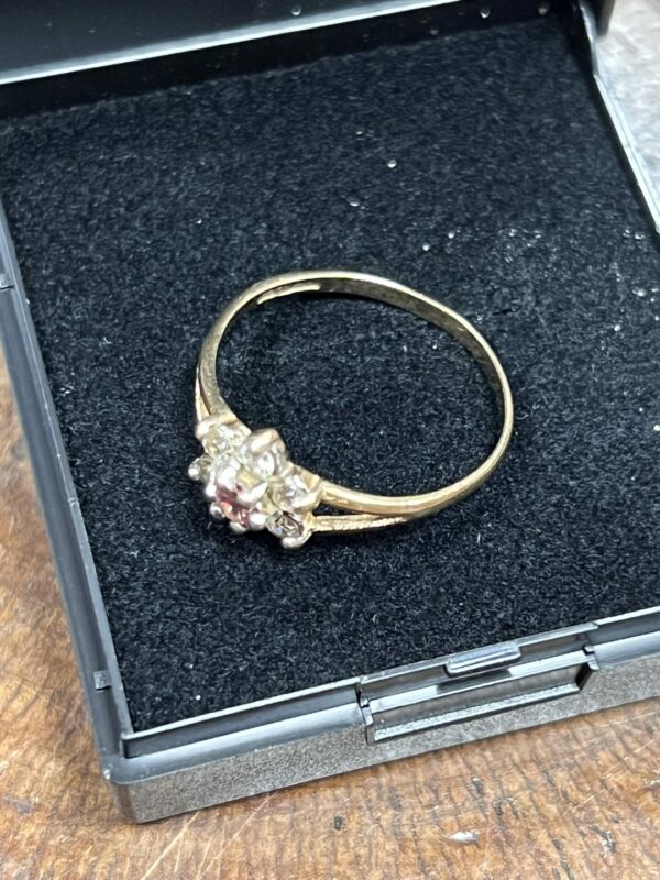 9ct gold amethyst dress ring - Image 6