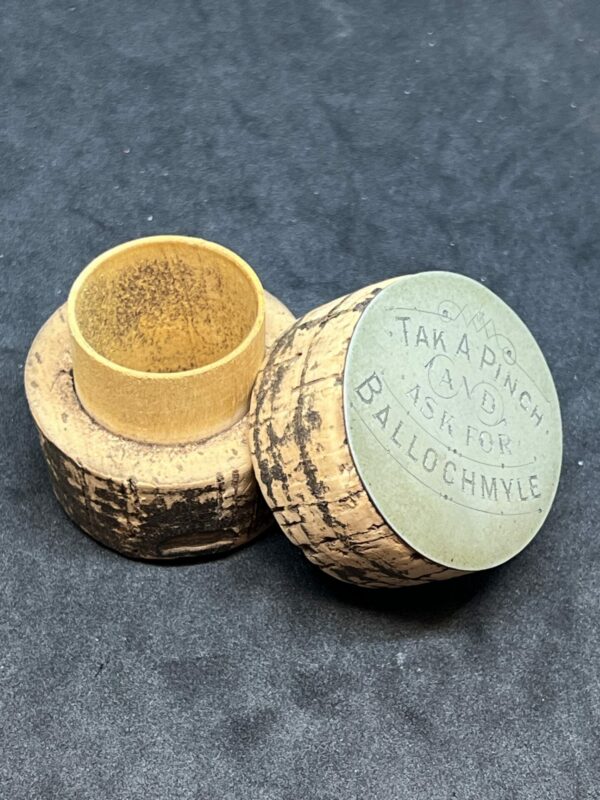 Rare Treen Whisky Advertising Snuff Ballochmyle - Image 3